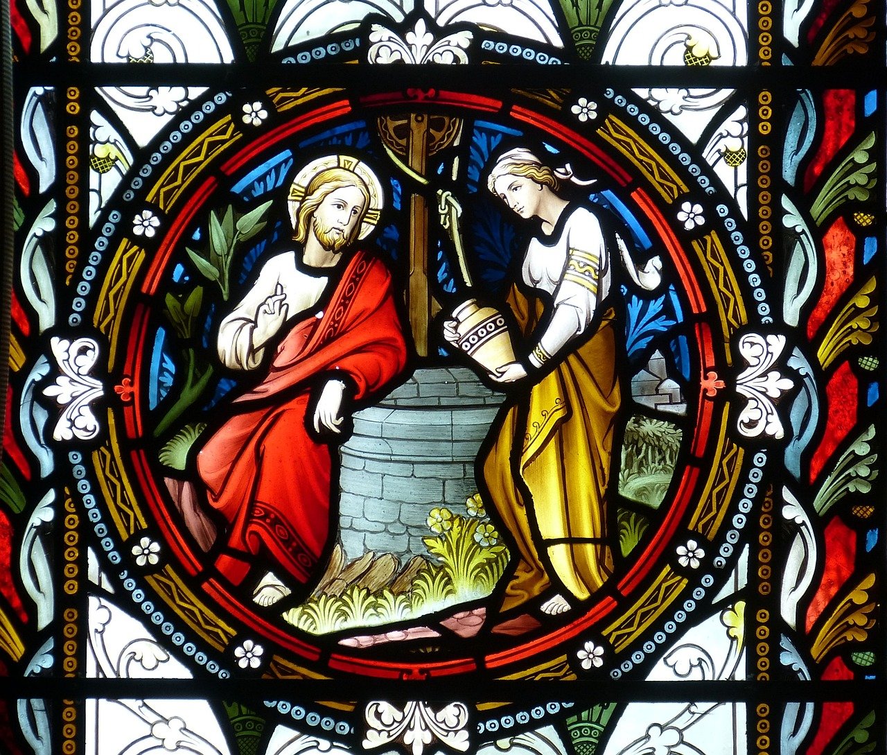 Jésus avec la Samaritaine au Puits de Jacob