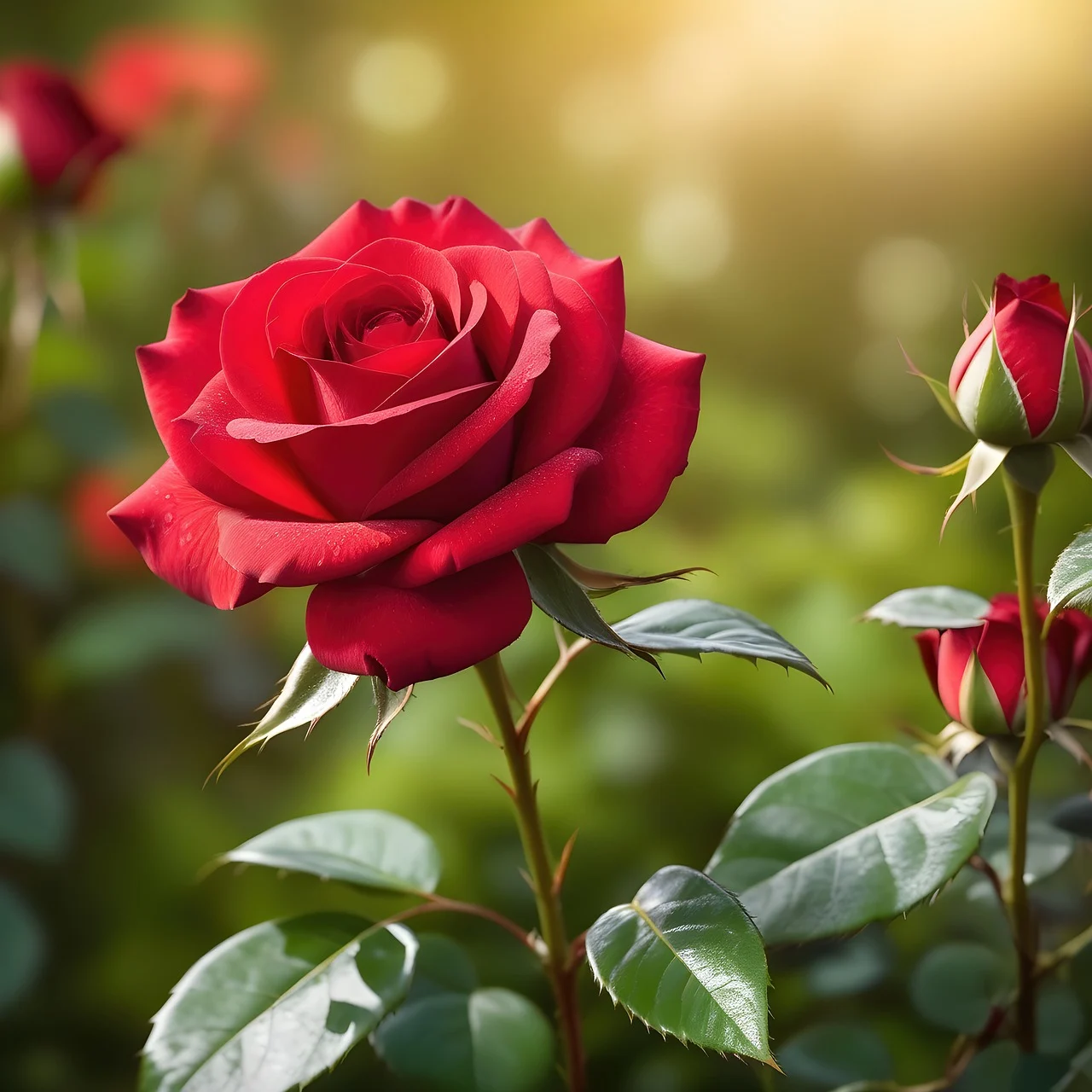 Rose rouge de l'Amour