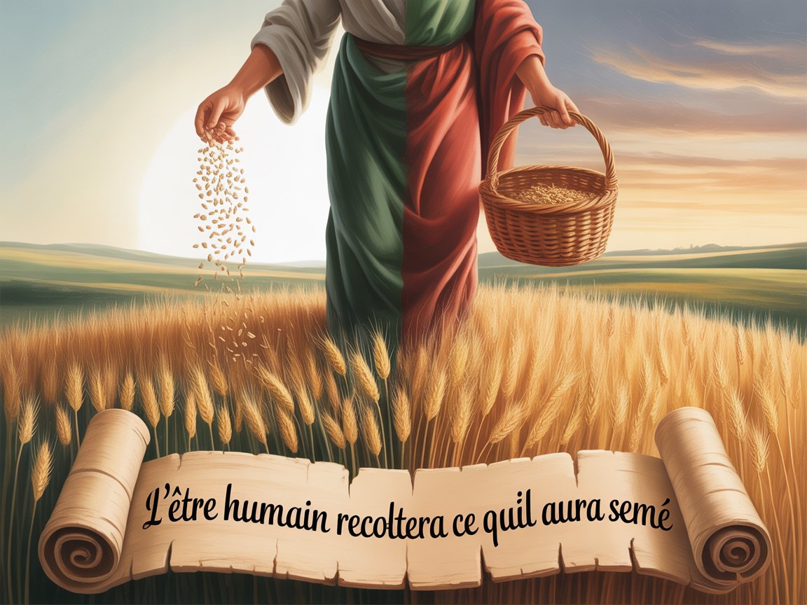 L'être humain récoltera ce qu'il aura semé