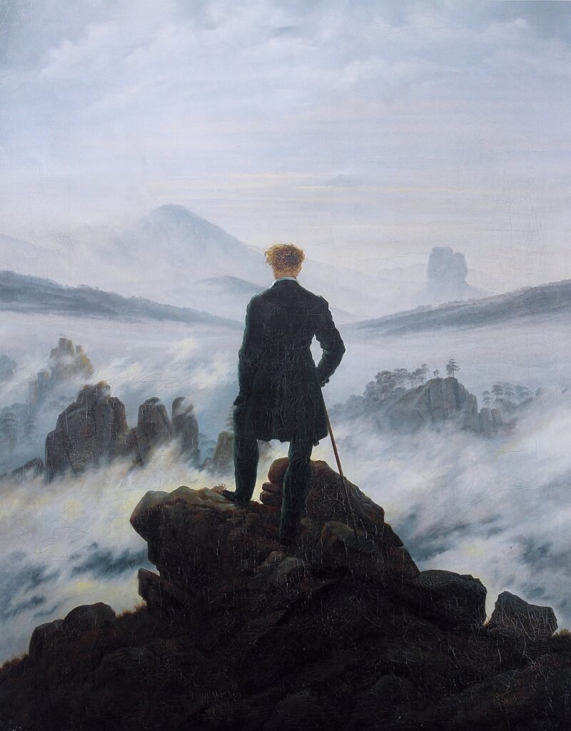 Voyageur au-dessus de la mer de nuages - Caspar David Friedrich