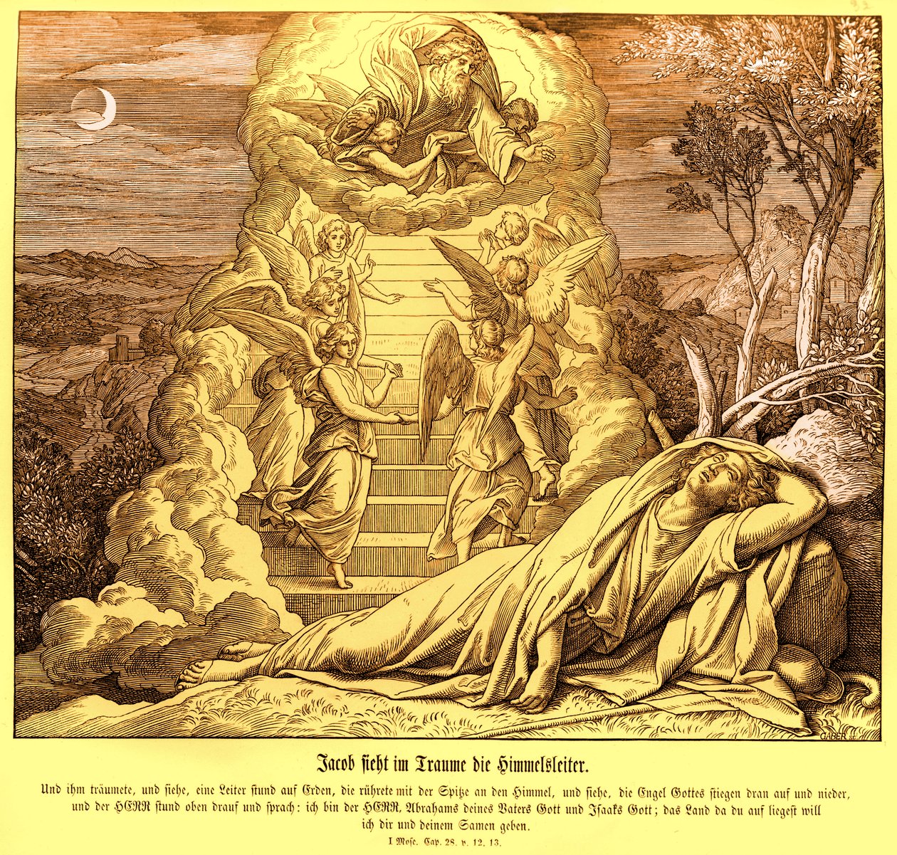 Echelle de Jacob - Julius Schnorr von Carolsfeld