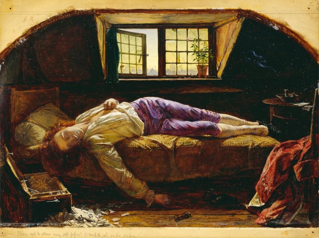 La mort de Chatterton - Henry Wallis