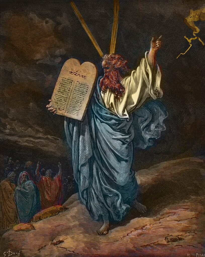 Moïse avec les nouvelles Tables de la Loi - Gustave Doré