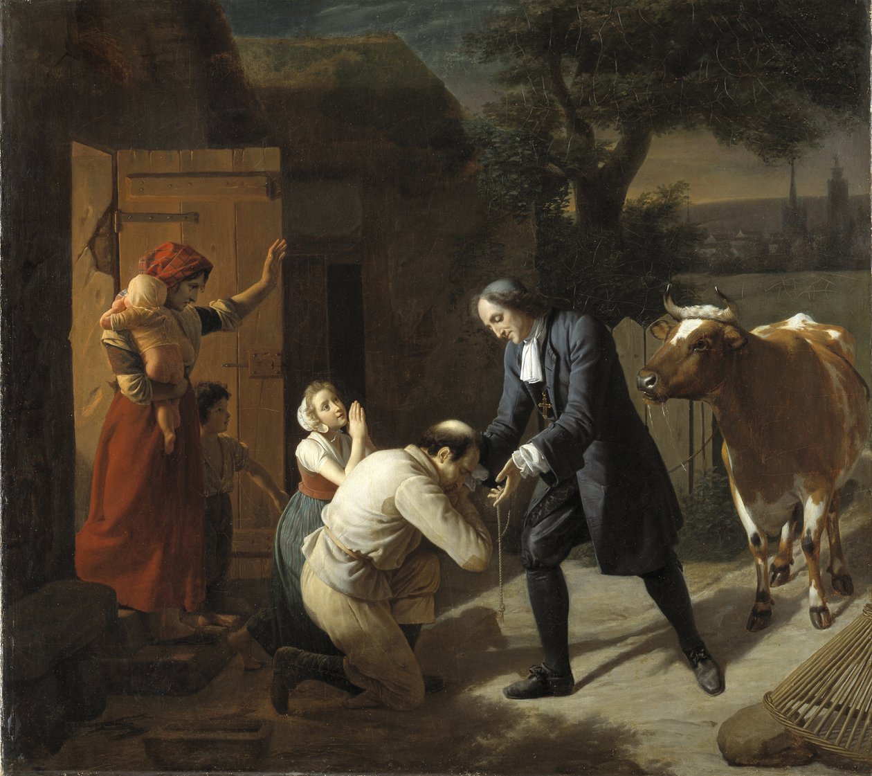 Fénelon rapporte une vache volée à un paysan - Louis Hersent