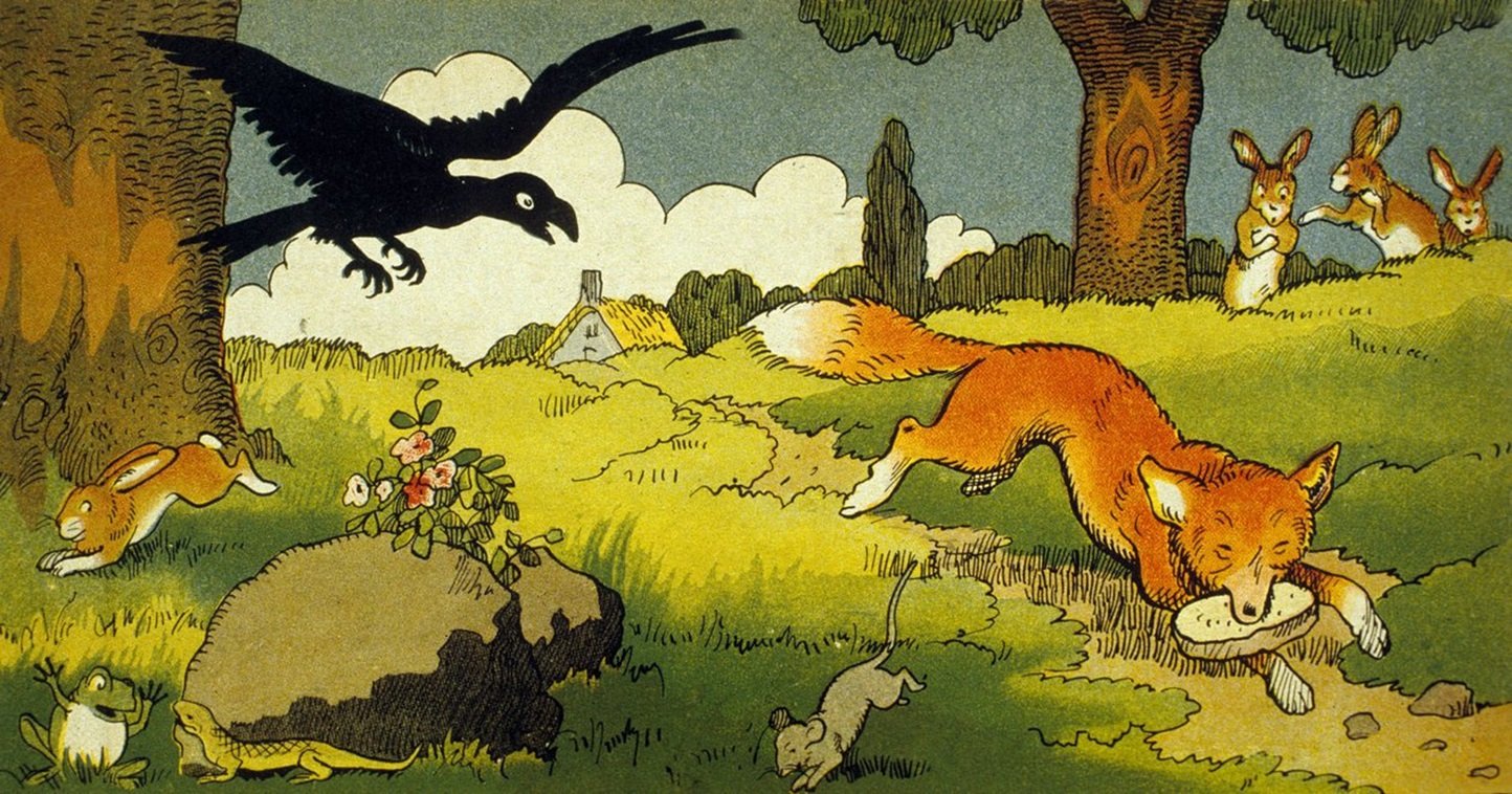 Le corbeau et le renard - Benjamin Rabier