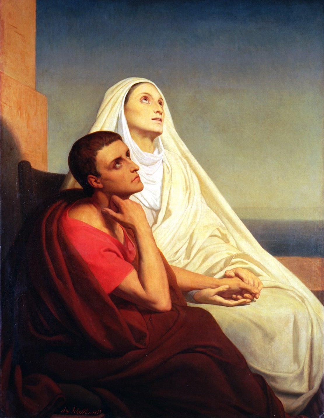 Augustin d'Hippone avec sa mère Monique - Ary Scheffer