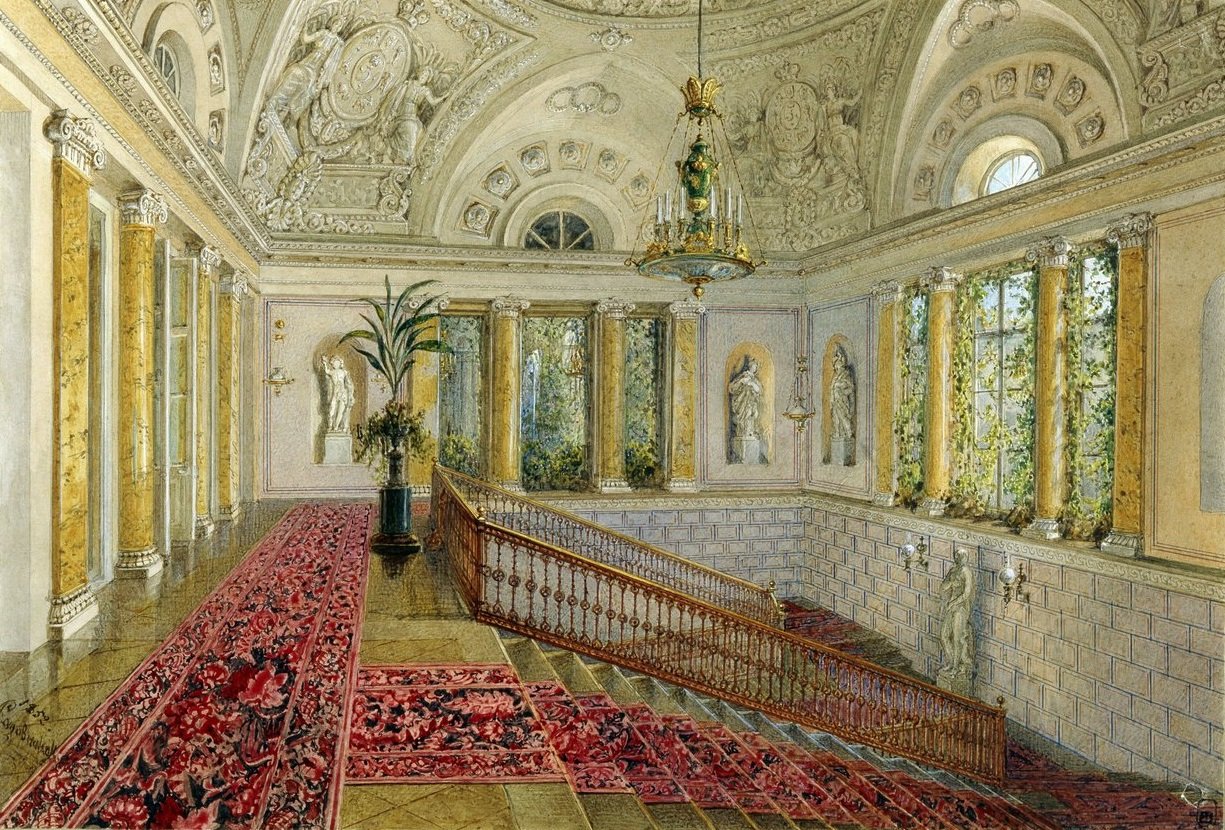 Escalier d'un Palais - Vasili Semenovich Sadovnikov