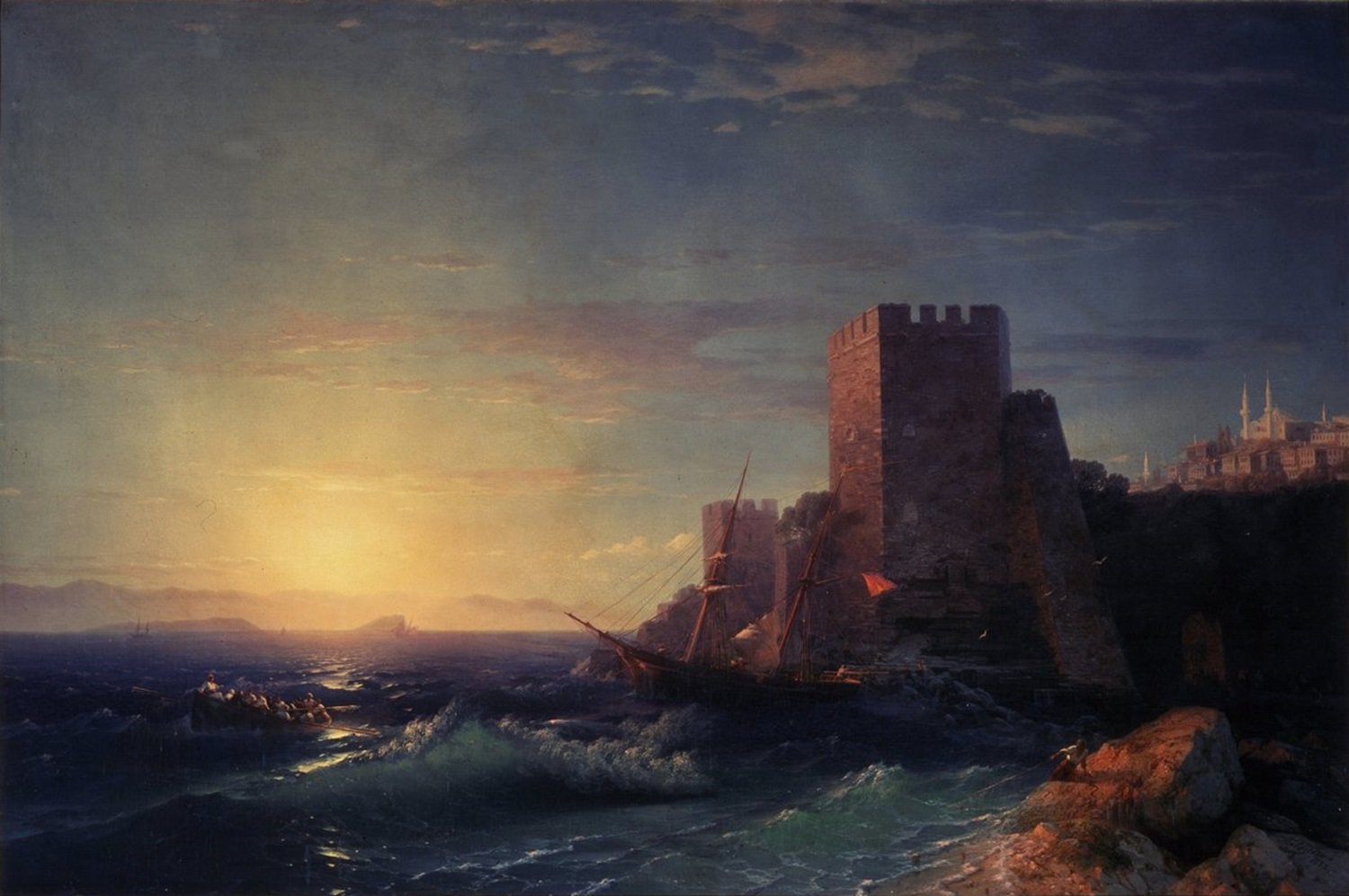 Forteresse près du Bosphore - Ivan Konstantinovich Aivazovsky