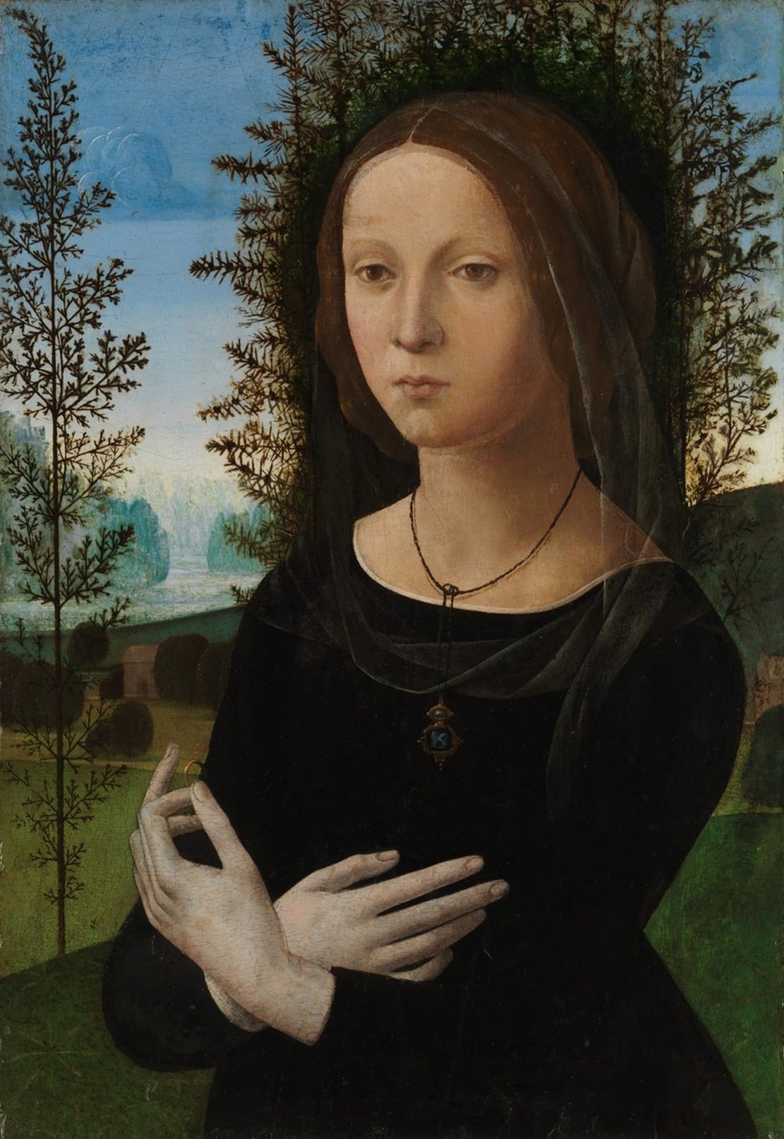 Deuil - Portrait d'une jeune femme - Lorenzo di Credi