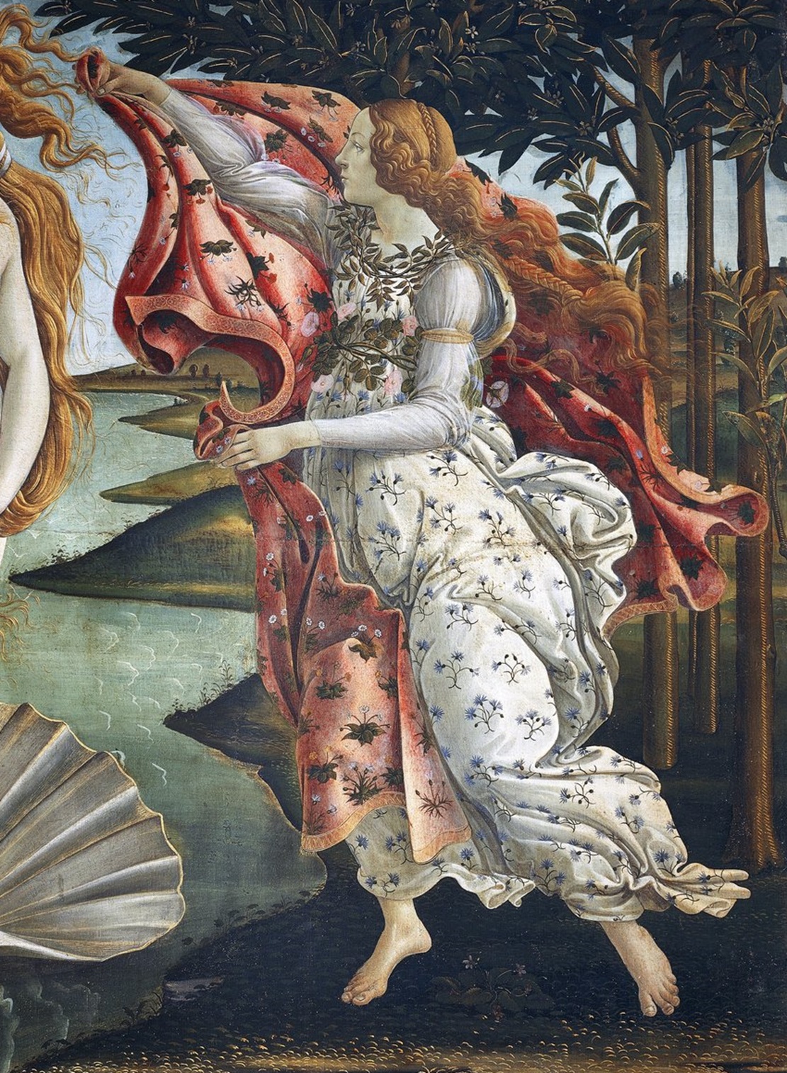 Naissance de Vénus - Détail - Sandro Boticelli