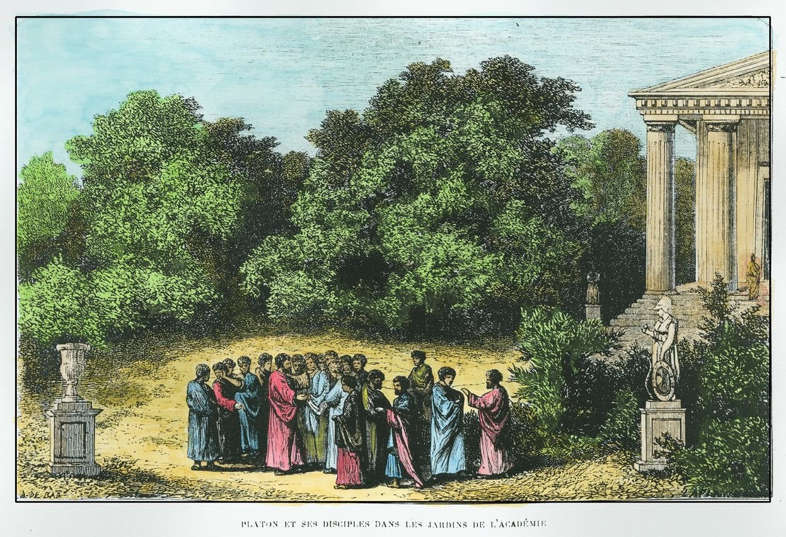 Platon et ses disciples dans le Jardin de l'Académie - Alexandre de Bar