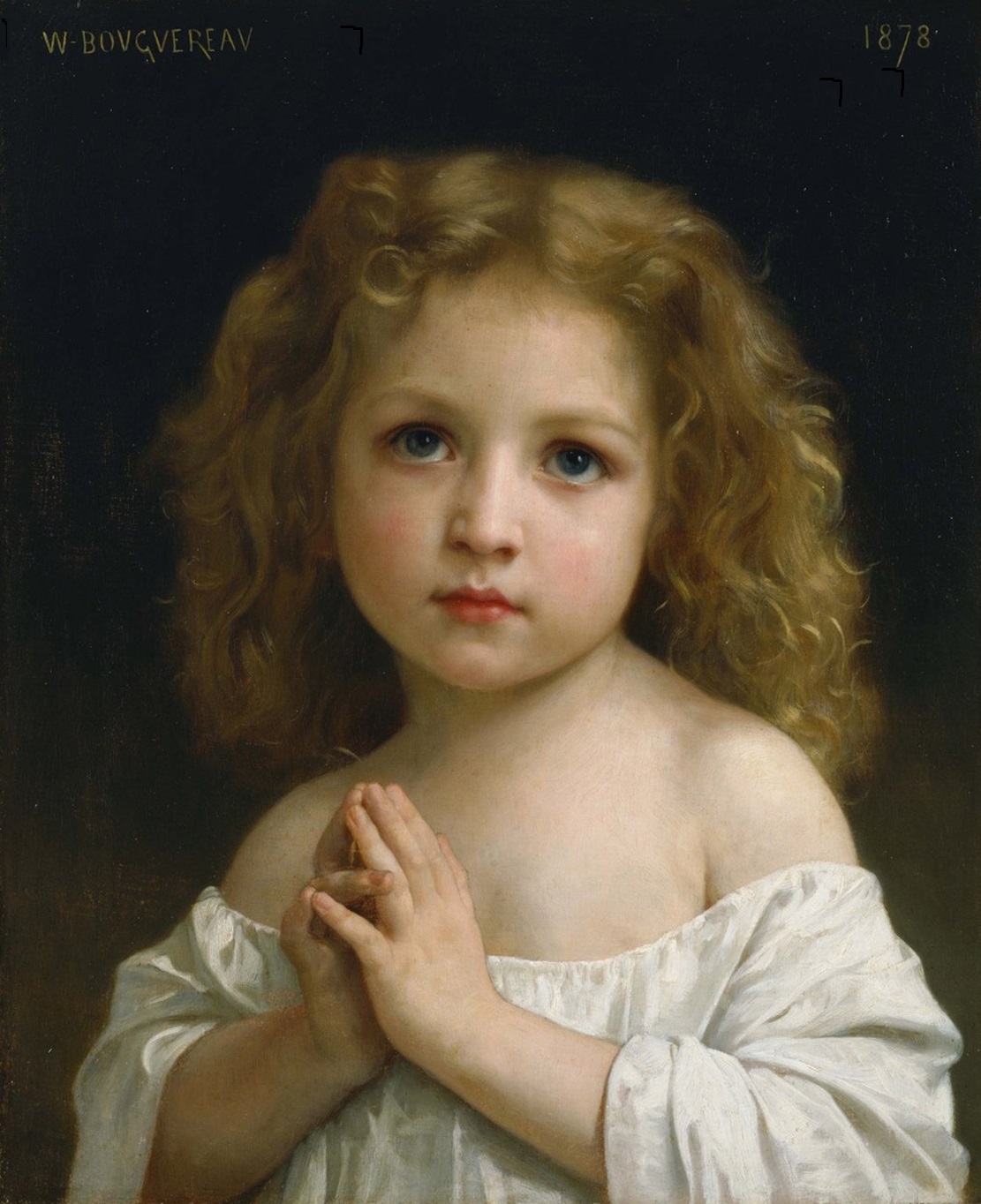 Petite fille en Prière - William Adolphe Bouguereau