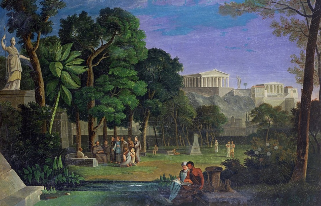 Le Jardin des philosophes à Athènes - Antal Strohmayer