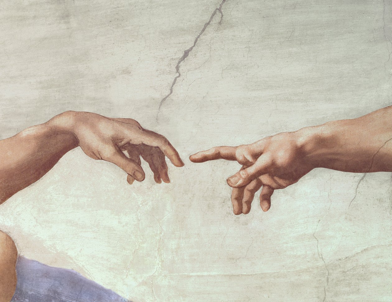 Grâce de Dieu - Création d'Adam - Michelangelo Buonarroti