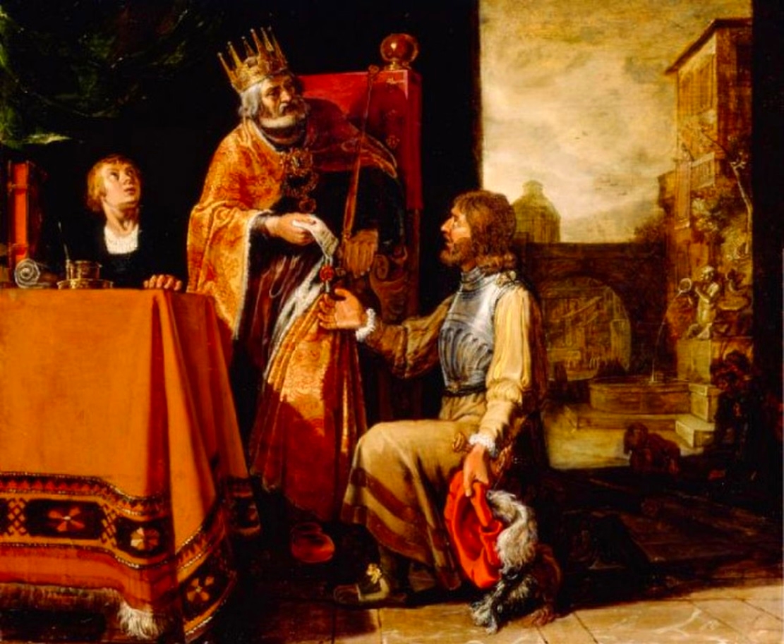 Le Roi David tend la lettre à Urie - Pieter Lastman