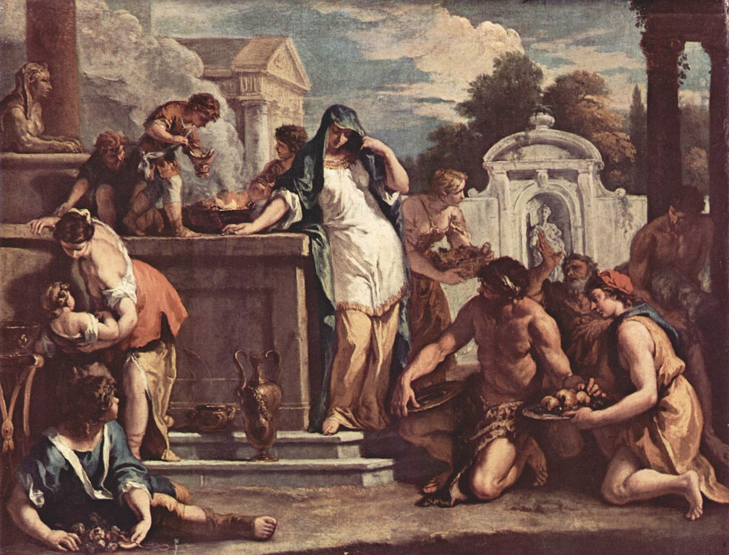 Vestales - Offrandes à la déesse Vesta - Sebastiano Ricci