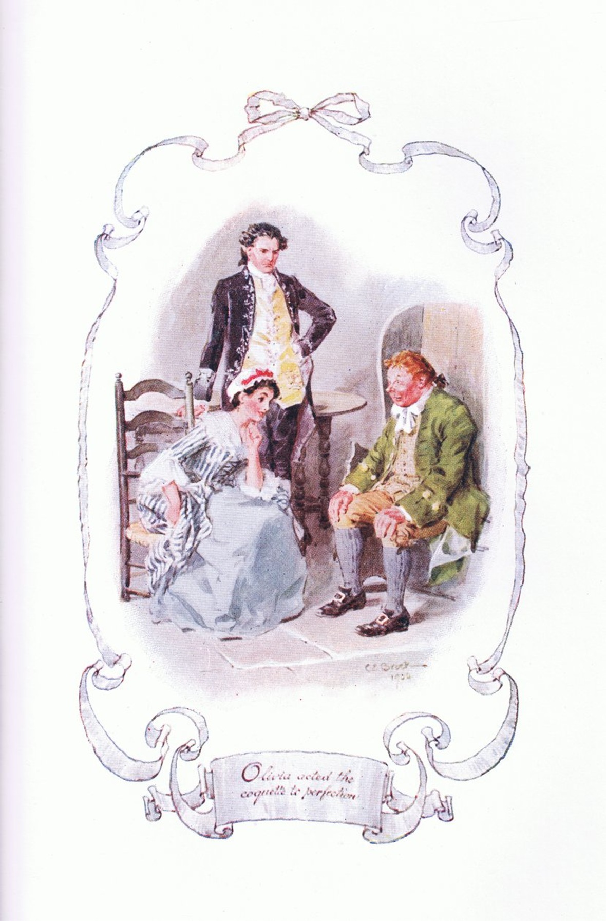 Coquette - Olivia jouait à la coquette à la perfection - Charles Edmund Brock