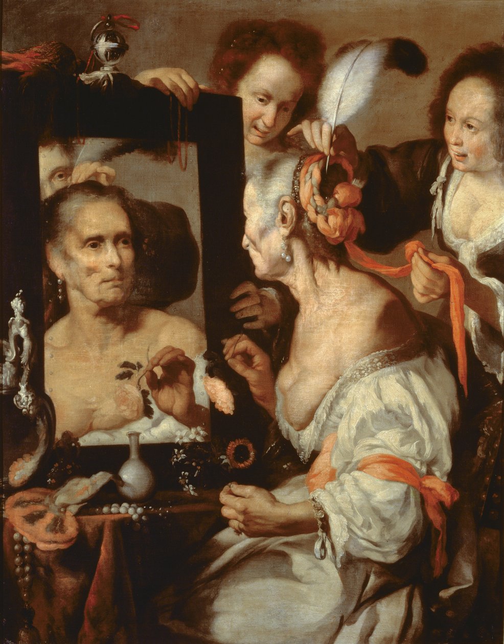 Coquette - Vieille coquette - Bernardo Strozzi