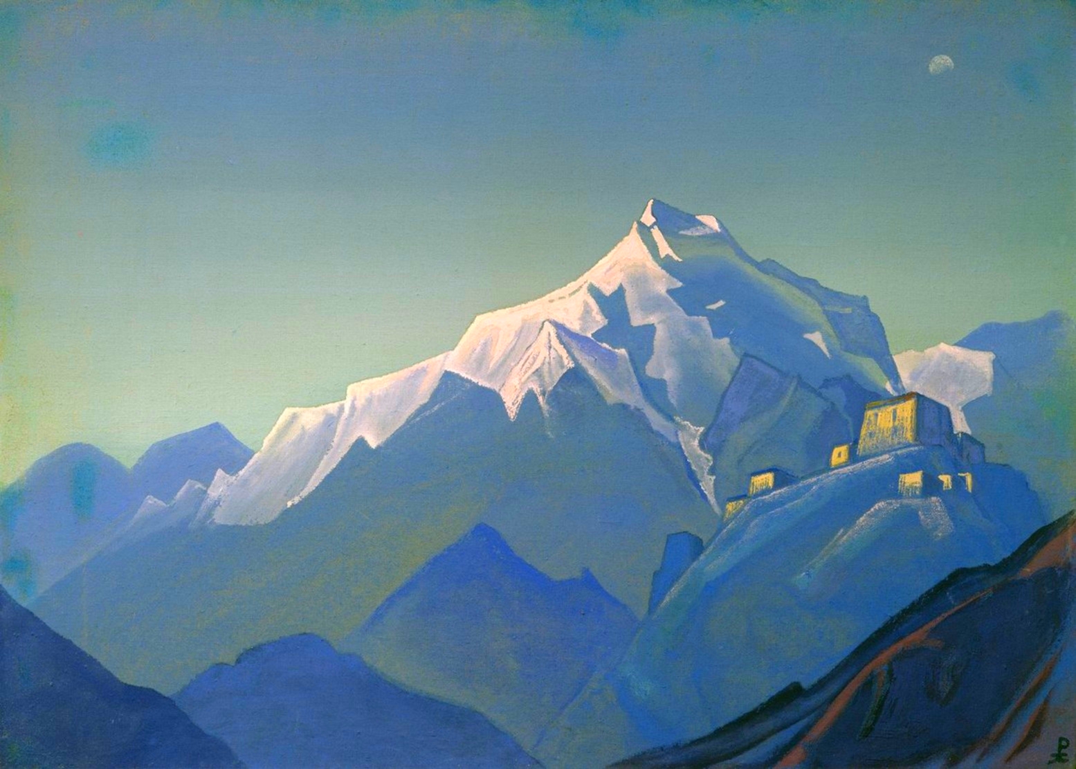 Monastère au Tibet - Nicholas Roerich