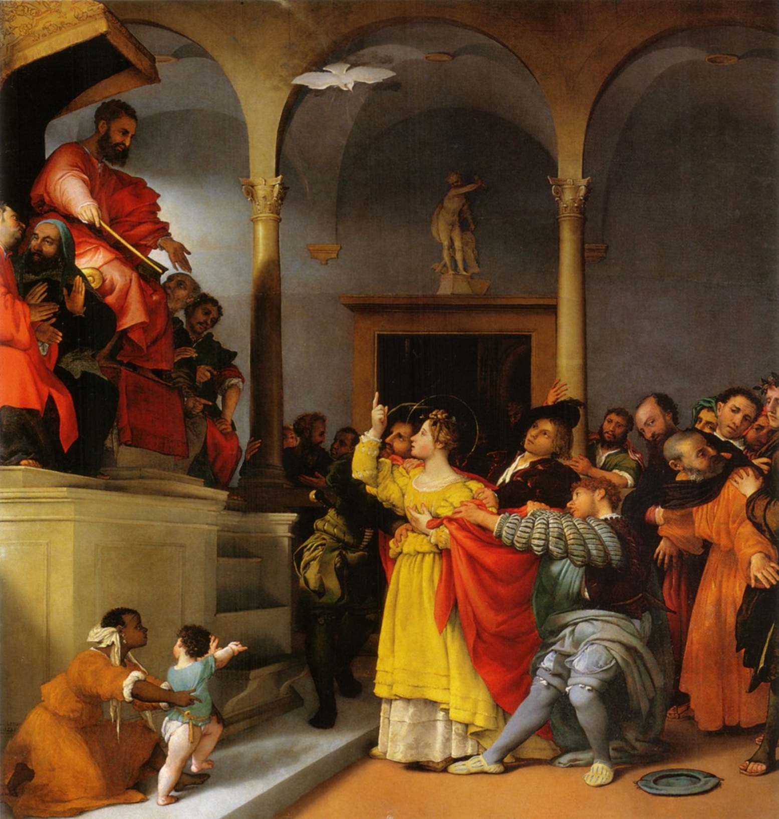 Ste Lucie devant le juge - Lorenzo Lotto