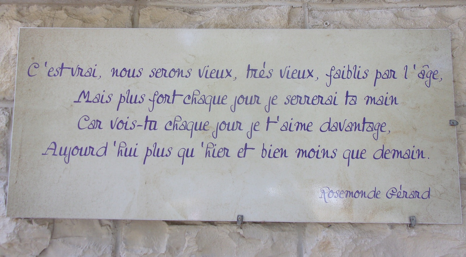 Chaque jour je t'aime davantage