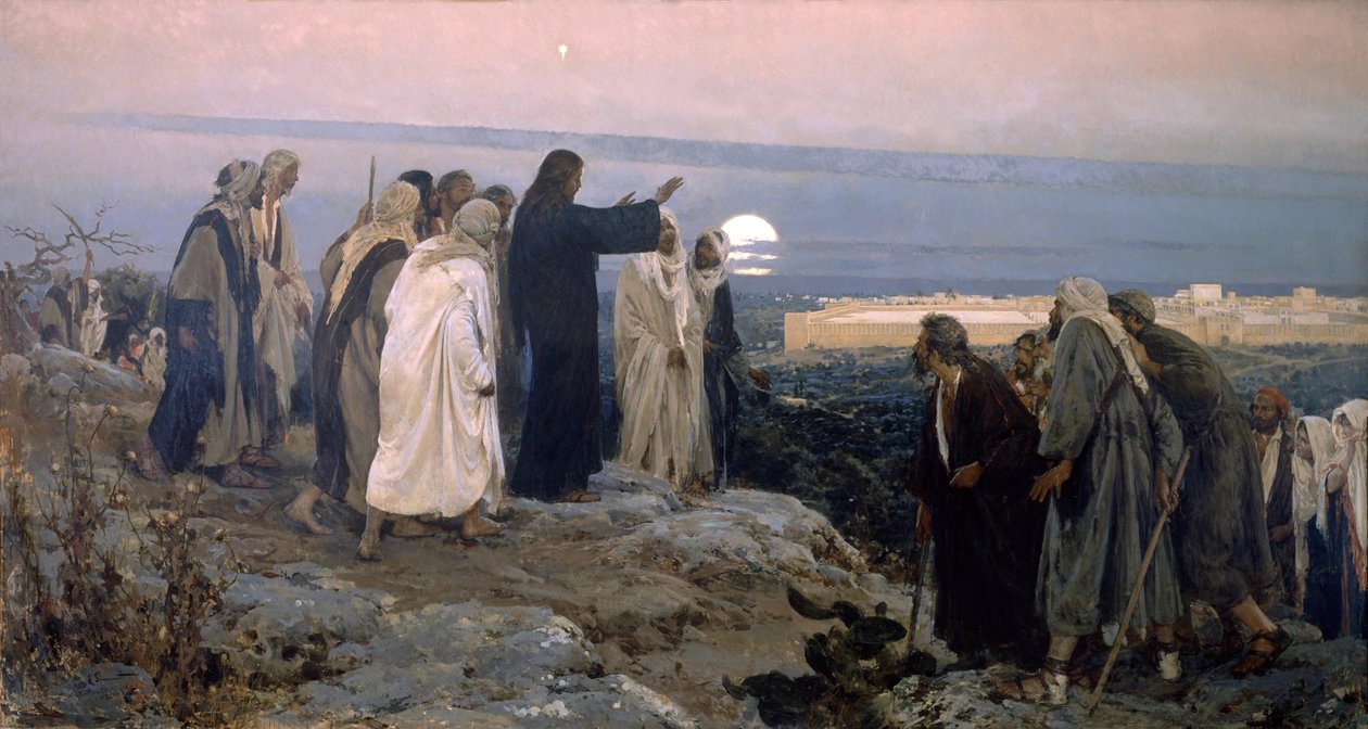 Jésus pleure sur Jérusalem 