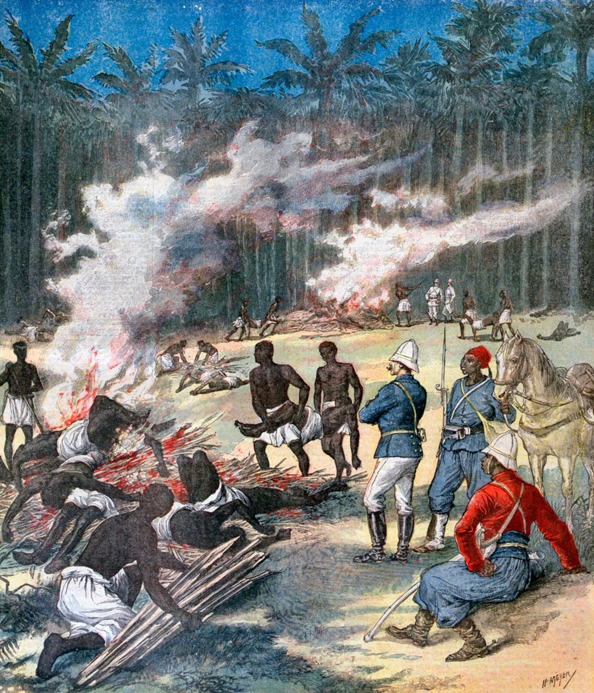 Crémation au Dahomey - Henri Meyer