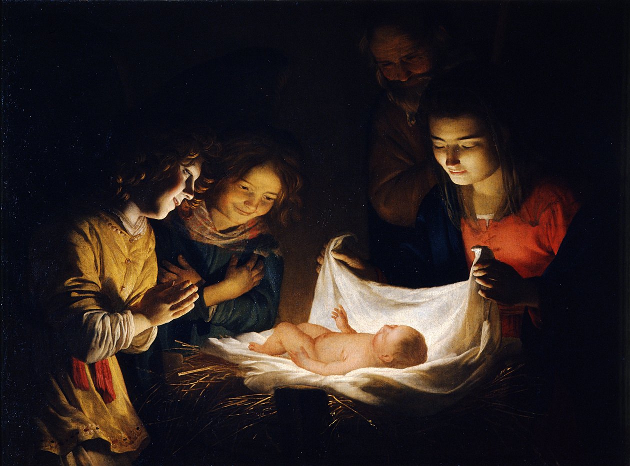 Adoration de l'Enfant Jésus - Gerrit van Honthorst