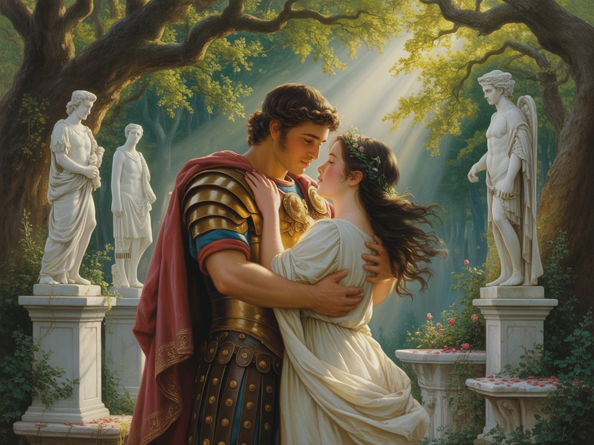 Kréolus et Marie dans le Bosquet Sacré