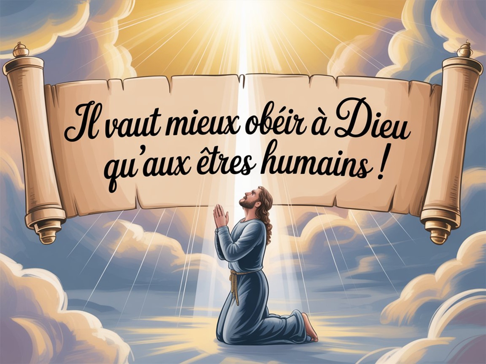 Il vaut mieux obéir à Dieu qu'aux êtres humains
