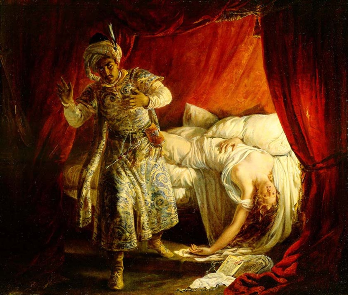Jalousie - La mort de Desdémone - Othello et Desdemona - Alexandre Marie Colin