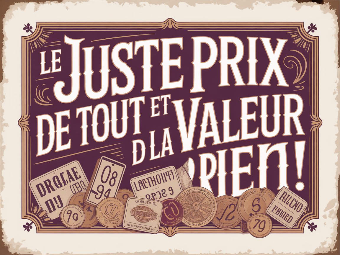 Le juste prix de tout et la valeur de rien 3