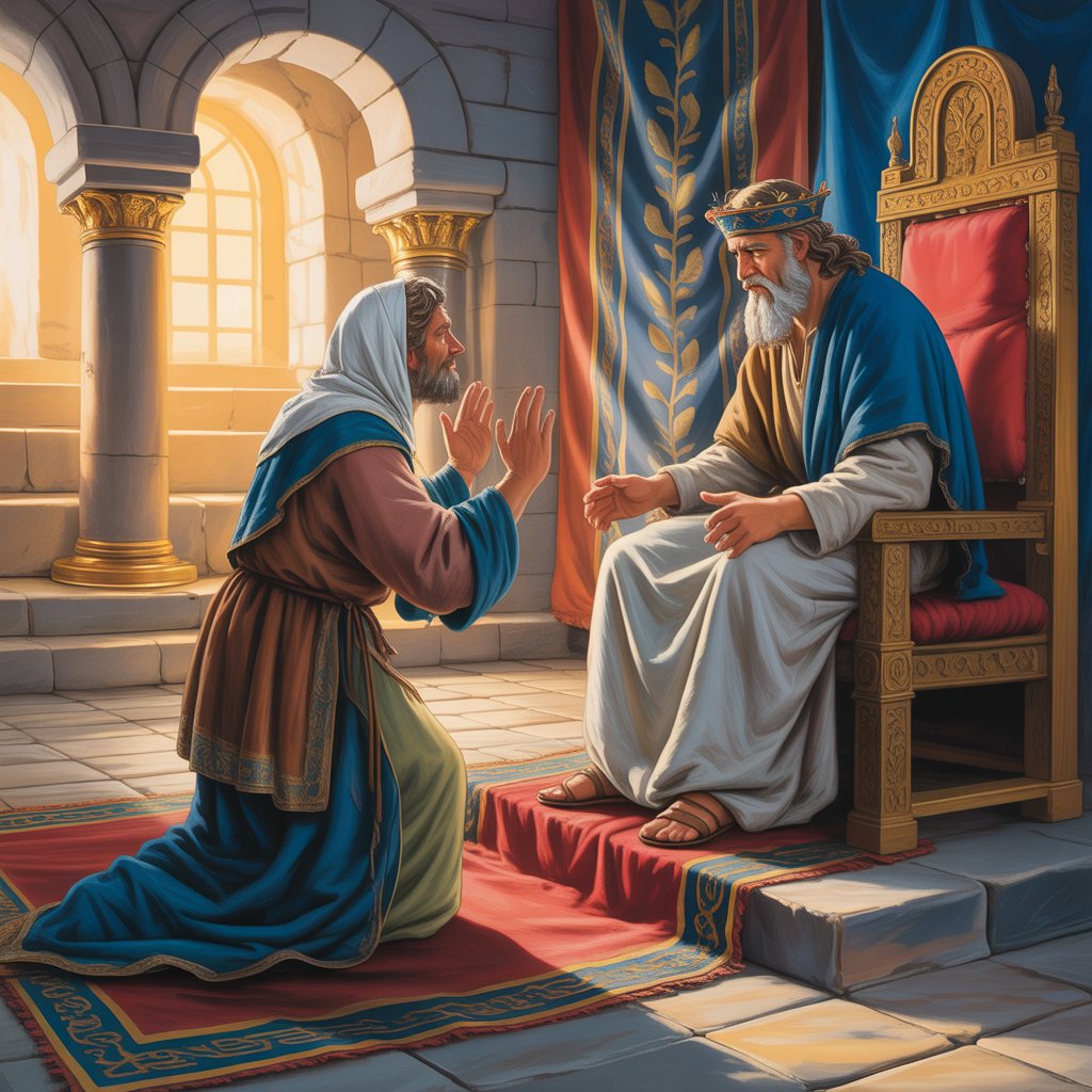 Réconciliation provisoire du Roi David et de son fils Absalon