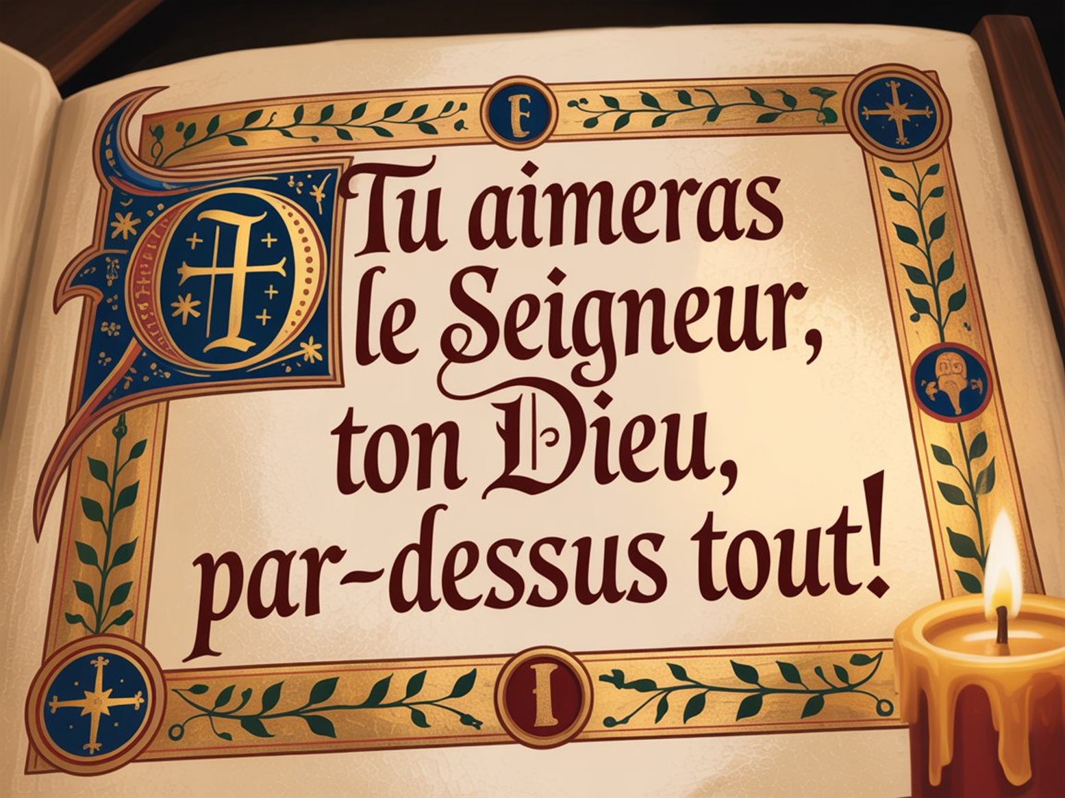 Tu aimeras le Seigneur Ton Dieu par-dessus tout!