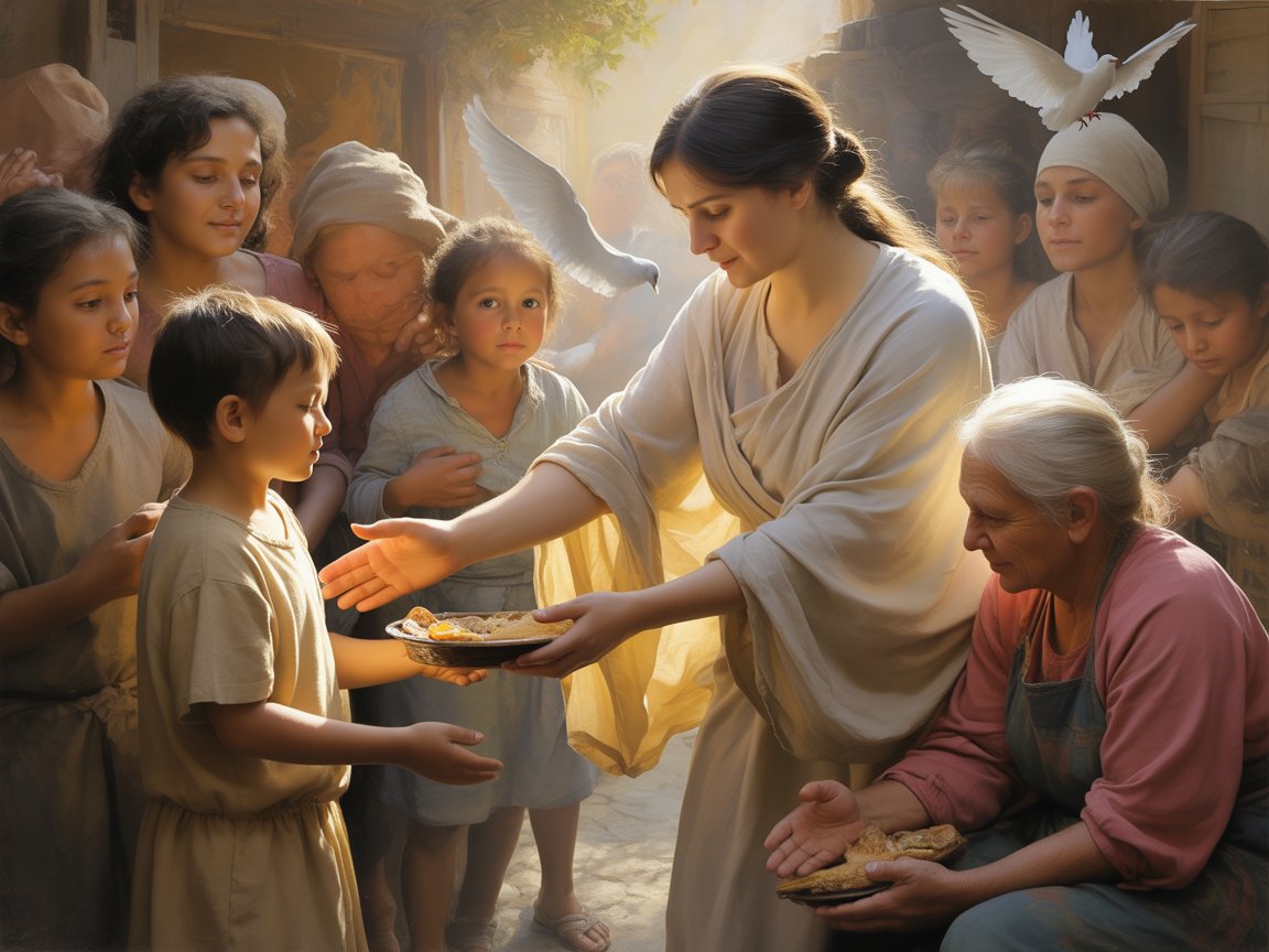 Une femme pratique la Religion de l'Amour