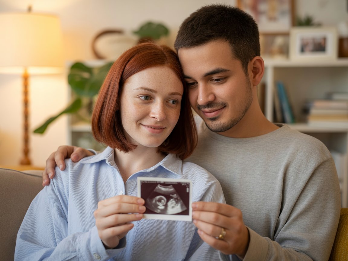 Un couple amoureux procrée de façon responsable