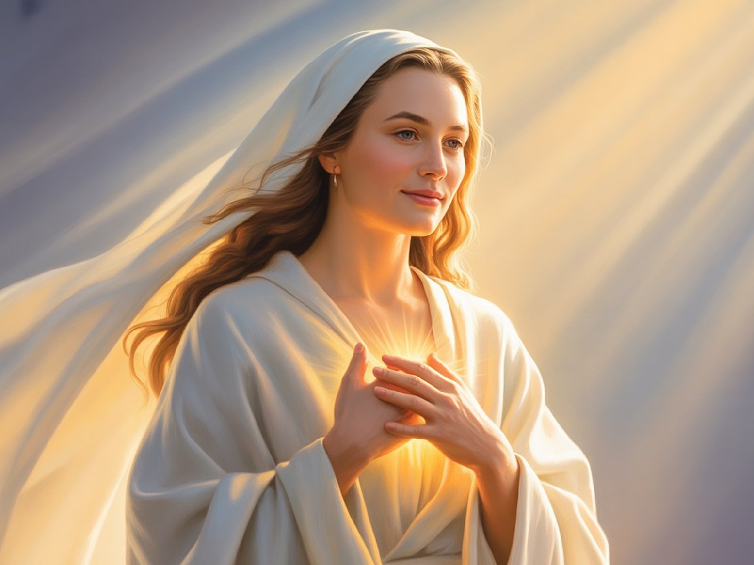 Une belle femme très pure porte en elle le ferme Vouloir pour le Bien