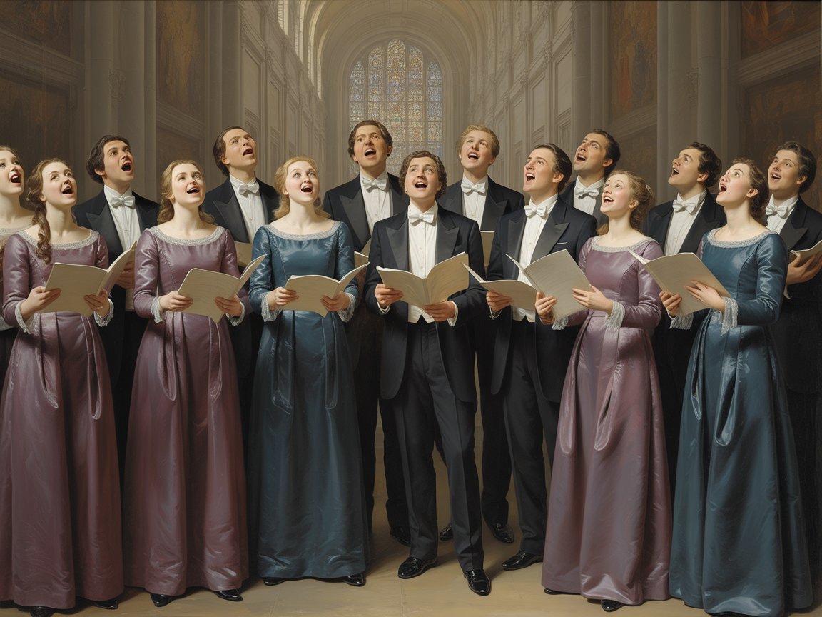 Des choristes chantent 3