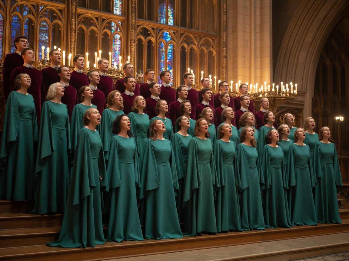 Un choeur de femmes et un choeur d'hommes 1