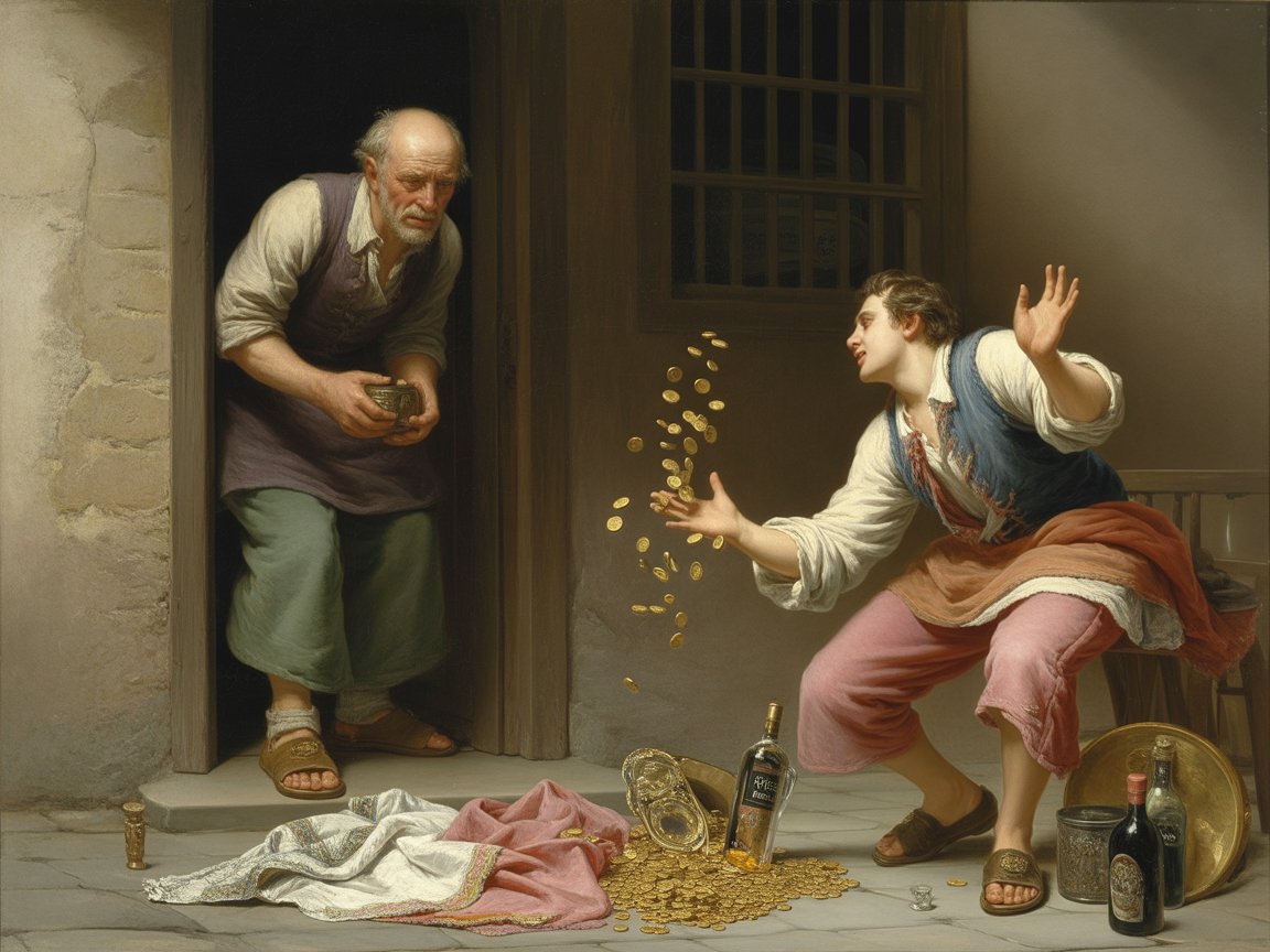 Père avare et fils prodigue