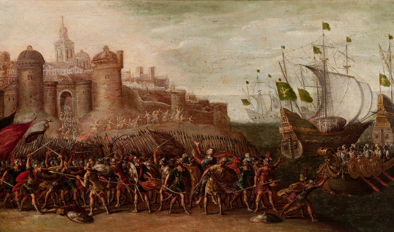 Deborah et Barak contre Sisera - Circle of Juan la de Corte - Deborah and Barak against Sisera