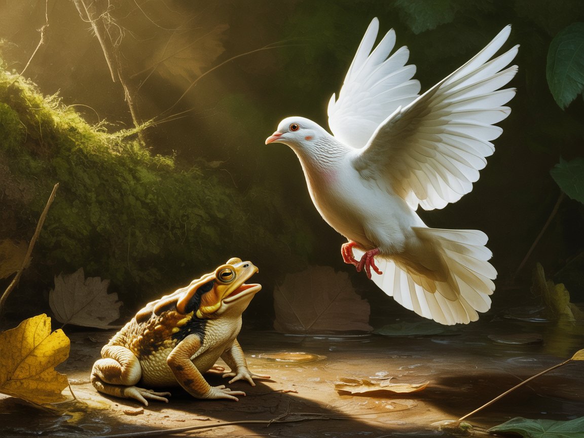 La bave du crapaud n'atteint pas la blanche Colombe