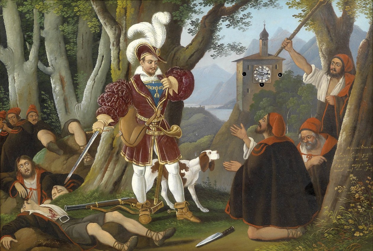 Empereur Maximilien face aux voleurs