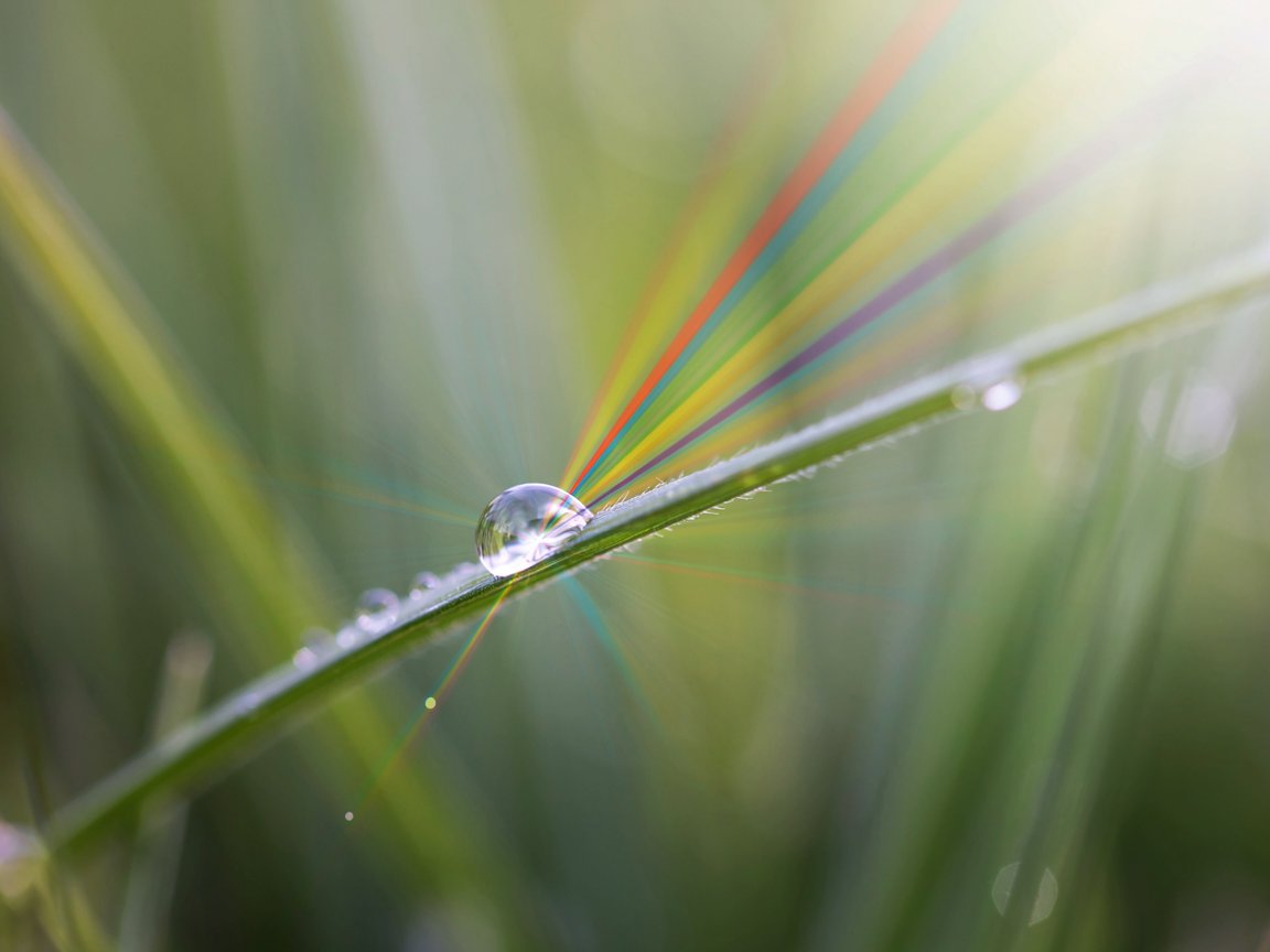 Goutte d'eau illuminée