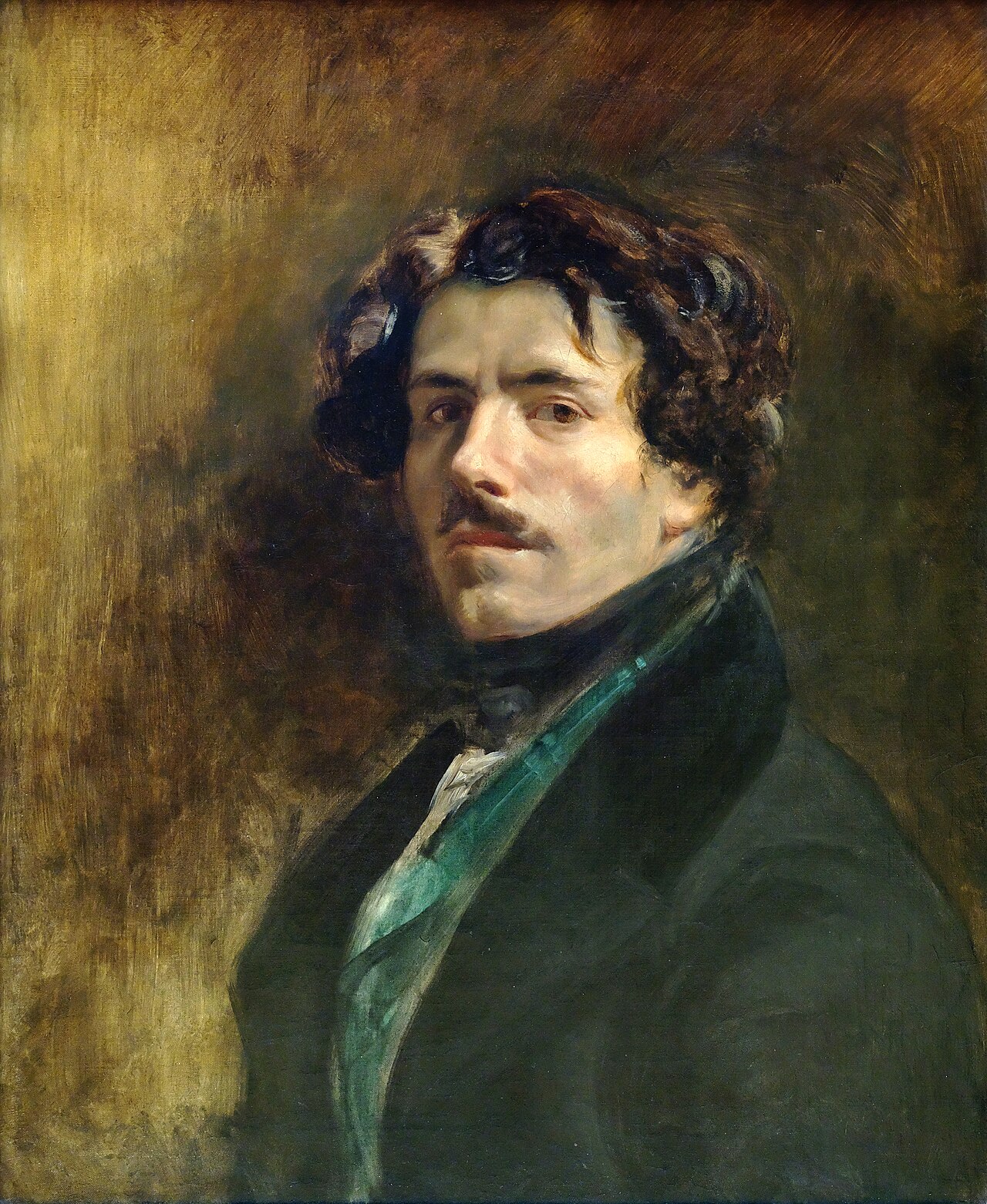 Eugène Delacroix - Autoportrait en vert - Musée du Louvre